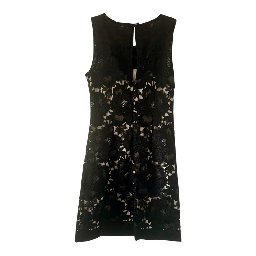 White House Black Market Black Lace Dress Size 00 - Picture 6 of 7